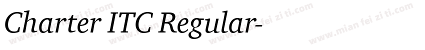 Charter ITC Regular字体转换